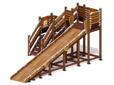 Горка Ледяной экспресс-2 h=2000