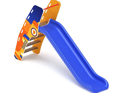 Горка пластиковая Поехали! (синяя) h=1200