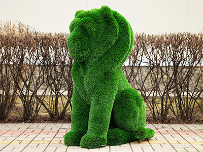 Топиари лев Сильвестр, h=135 см - газон Deluxe