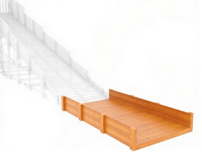 Выкат 3 м для зимних горок Snow Fox (ширина 2 м)