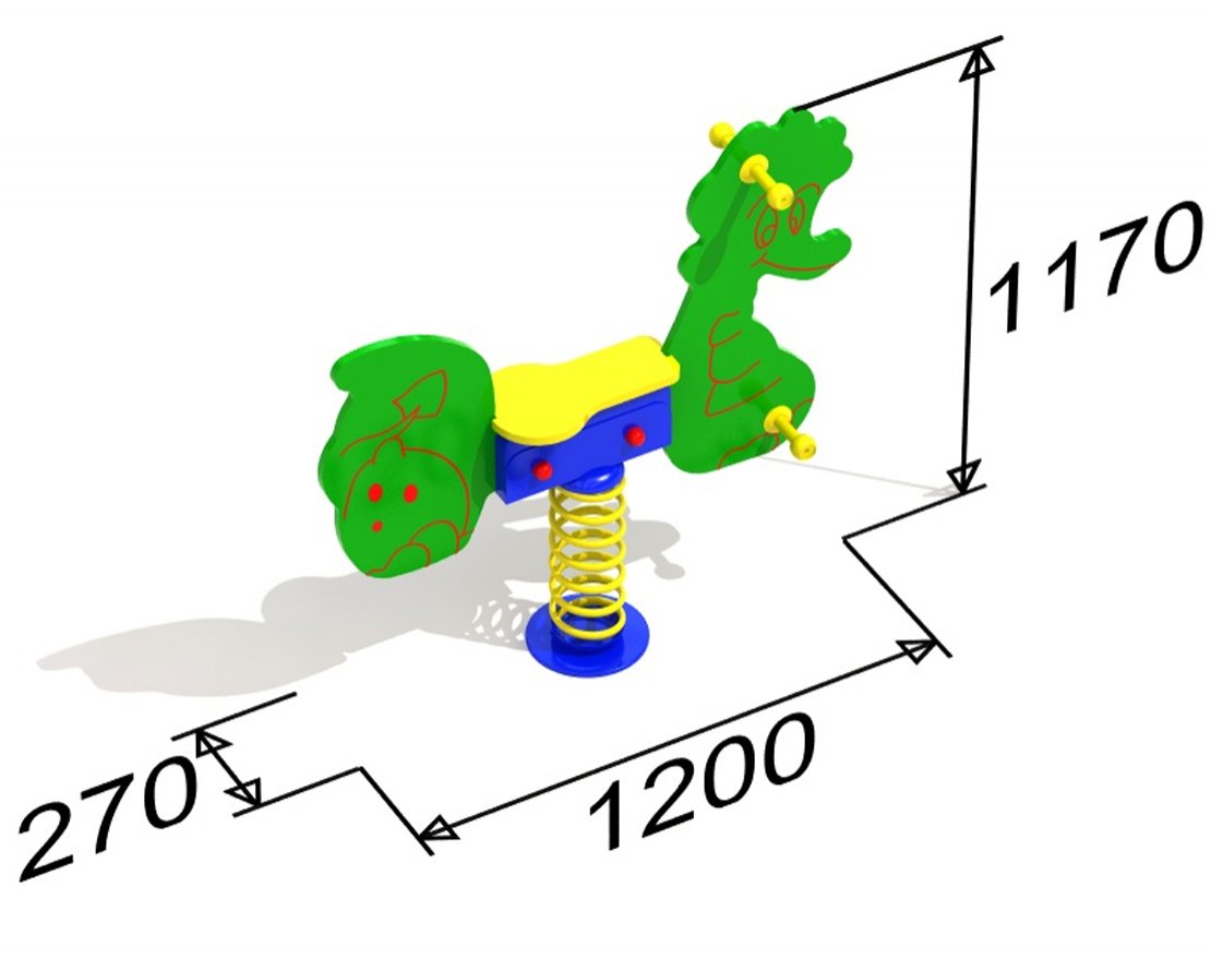 Качалка на пружине Дракончик Смауг - вид 3