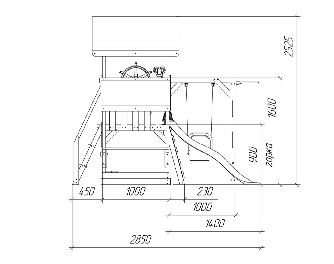 Детская игровая площадка Борге 13 - вид 3