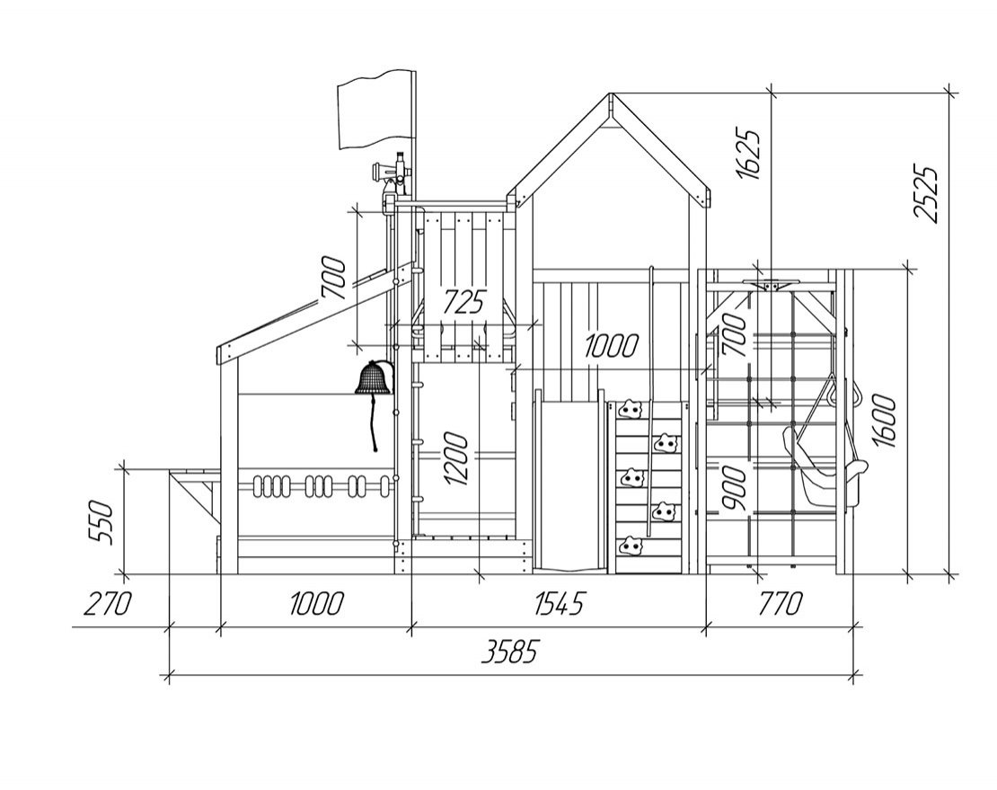 Детская игровая площадка Борге 14 - вид 5