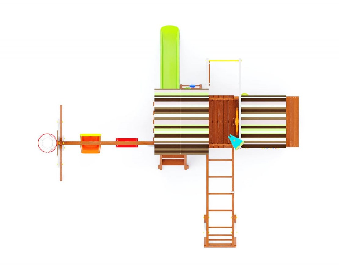 Детская игровая площадка Борге 9 (Лазурь) - вид 2