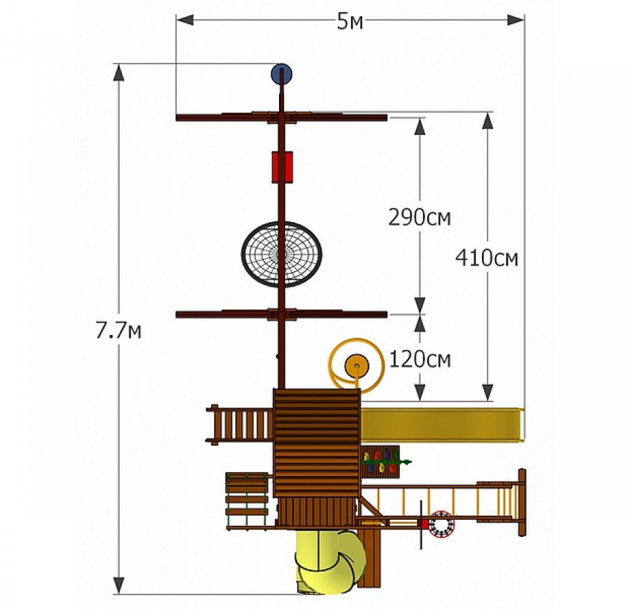 Детская игровая площадка Делавэр 13 - вид 2