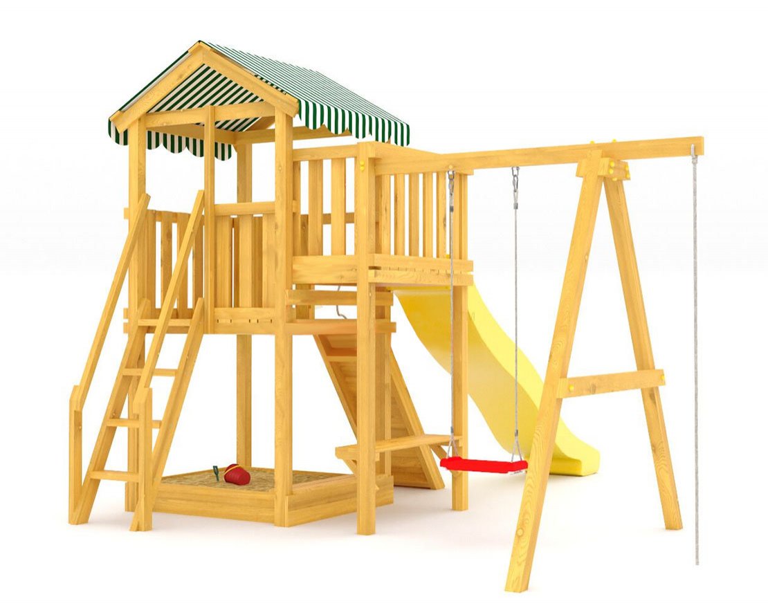 Детская игровая площадка Гарда 1 (Шоколад) - вид 3