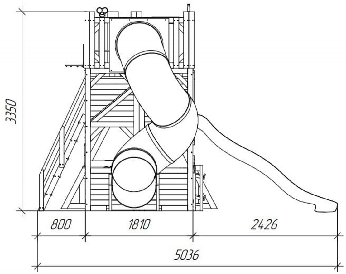 Детский игровой комплекс Домик приключений 6 - вид 3
