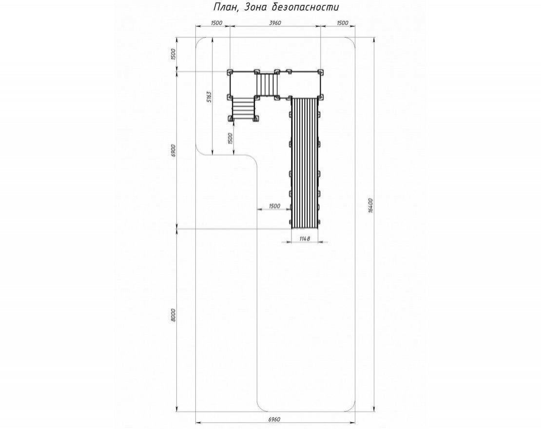 Горка Ледяной экспресс Новогодний h-2000 - вид 3