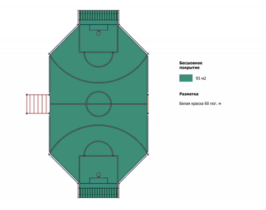 Универсальная спортивная площадка TORUDA SP-4 - вид 5