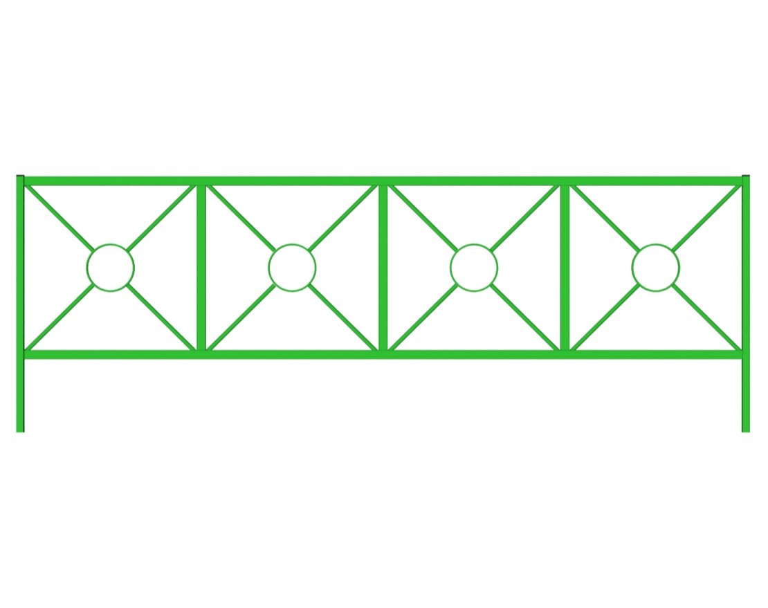 Ограждение металлическое МФ-14