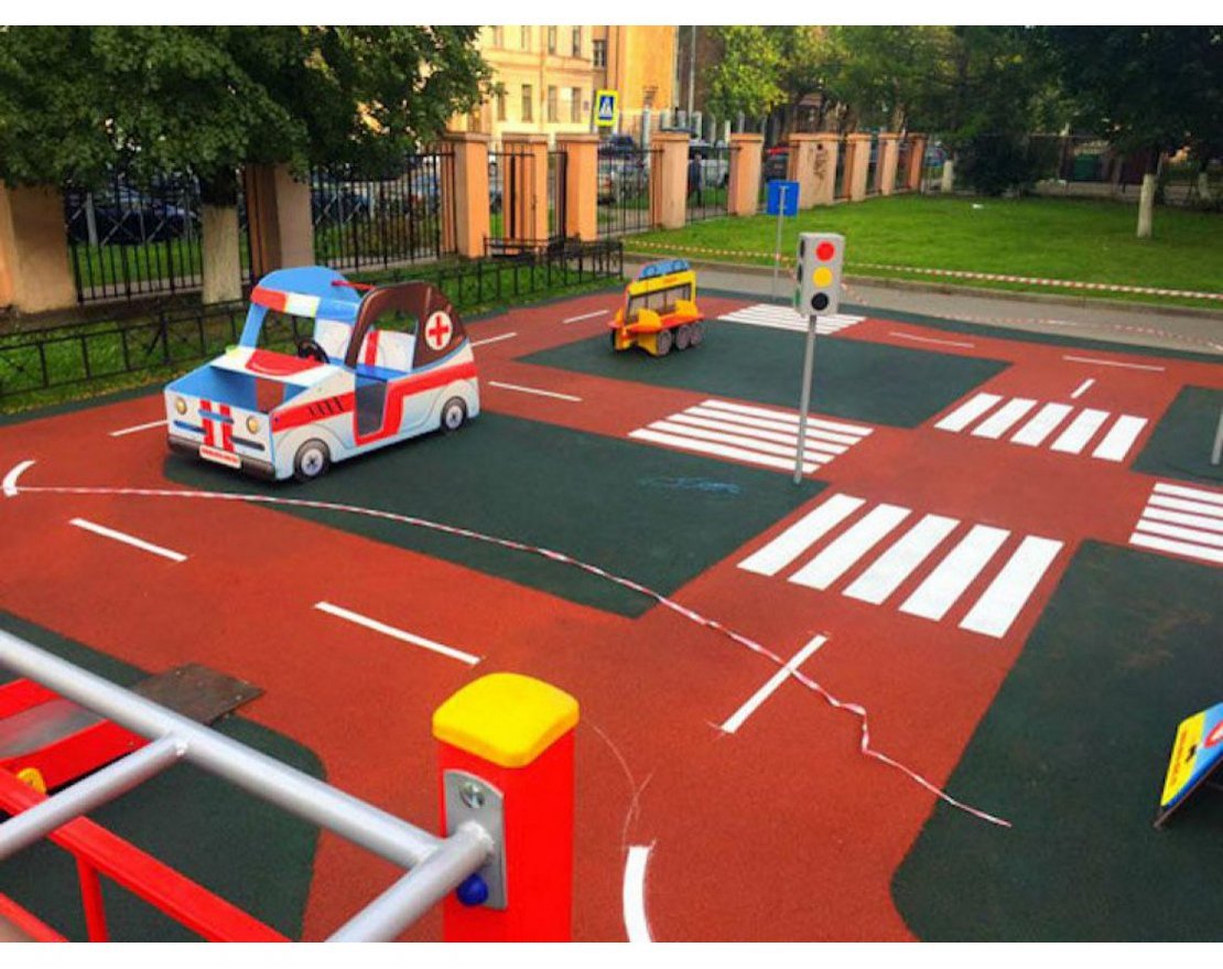 Разметка на бесшовное покрытие 1 п. м. - вид 4