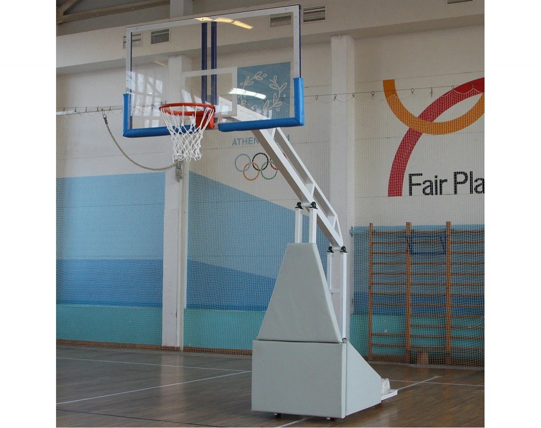 Стойка баскетбольная мобильная складная с гидравлическим механизмом, ИГРОВАЯ - вид 2