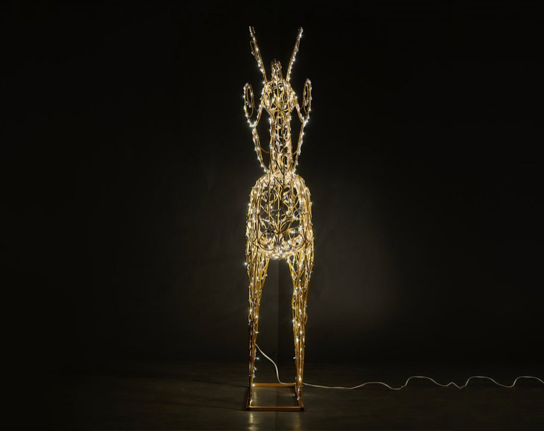 Световая фигура Олень с витыми рогами d003 - вид 2