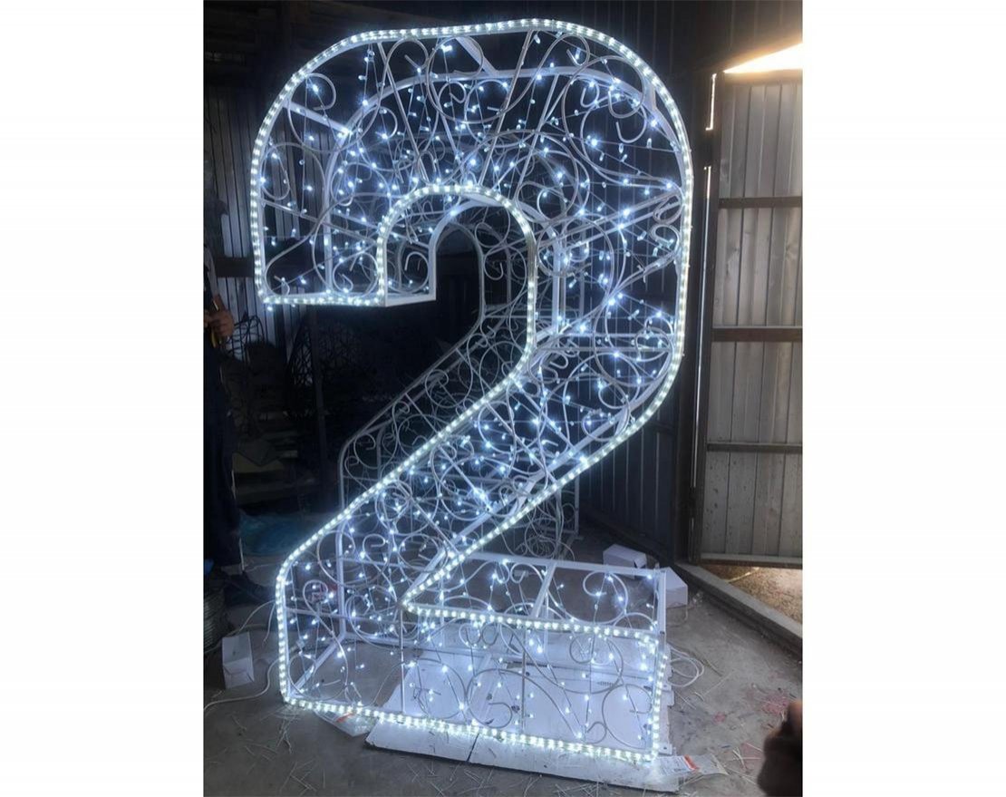 Световая фигура Цифры №3 w003 - вид 3